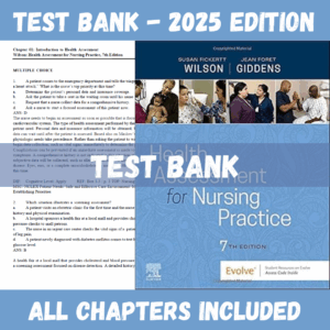 Test Bank -  Health Assessment for Nursing Practice 7th Edition (Susan, 2023)