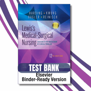 Test bank For Lewis's Medical-Surgical Nursing 12th Edition By (Harding, 2023)