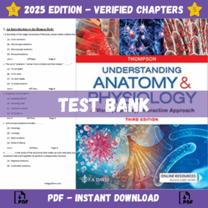 Test Bank - Understanding Anatomy & Physiology A Visual, Auditory, Interactive Approach 3rd Edition (Thompso)